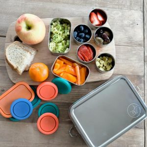 Beschäftigt Benny komplette Edelstahl-Snack-Box-Set für On-The-Go Snacking