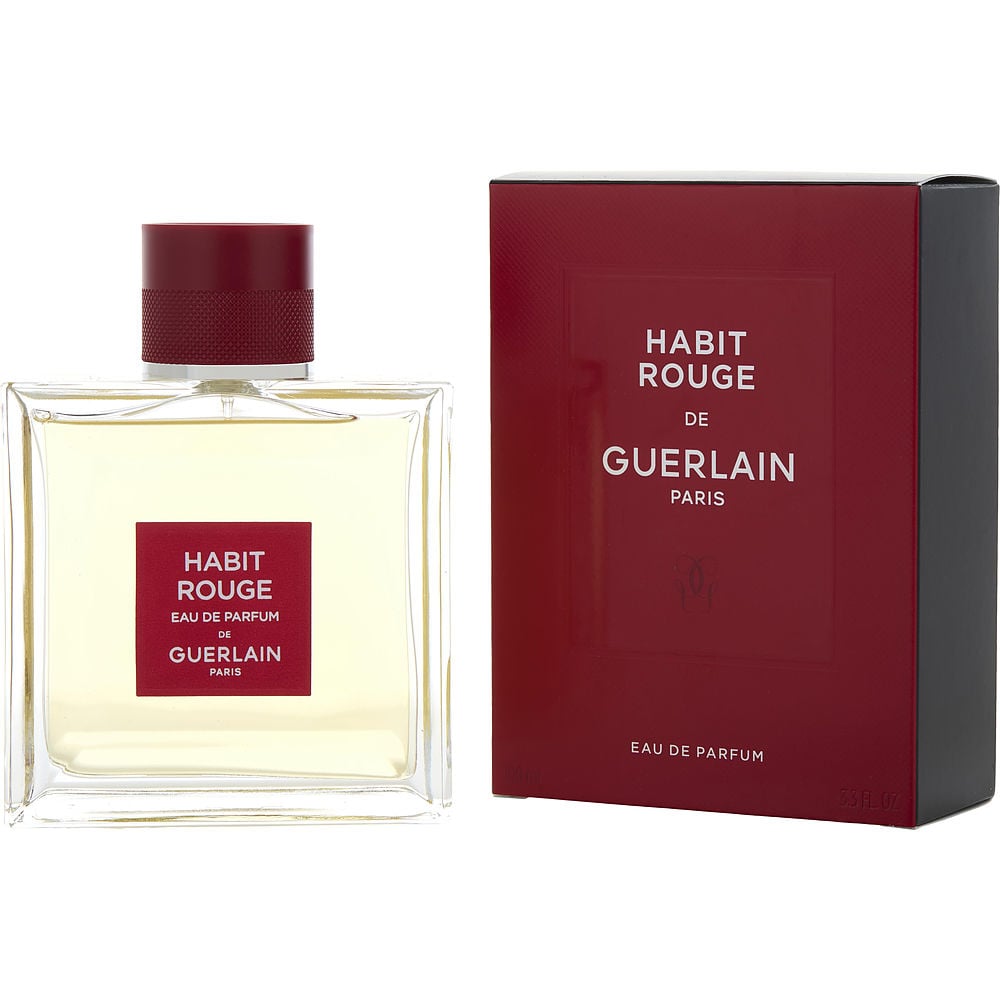Habit Rouge von Guerlain Eau de Parfum Spray 3.3 Oz (Neue Verpackung) Herren