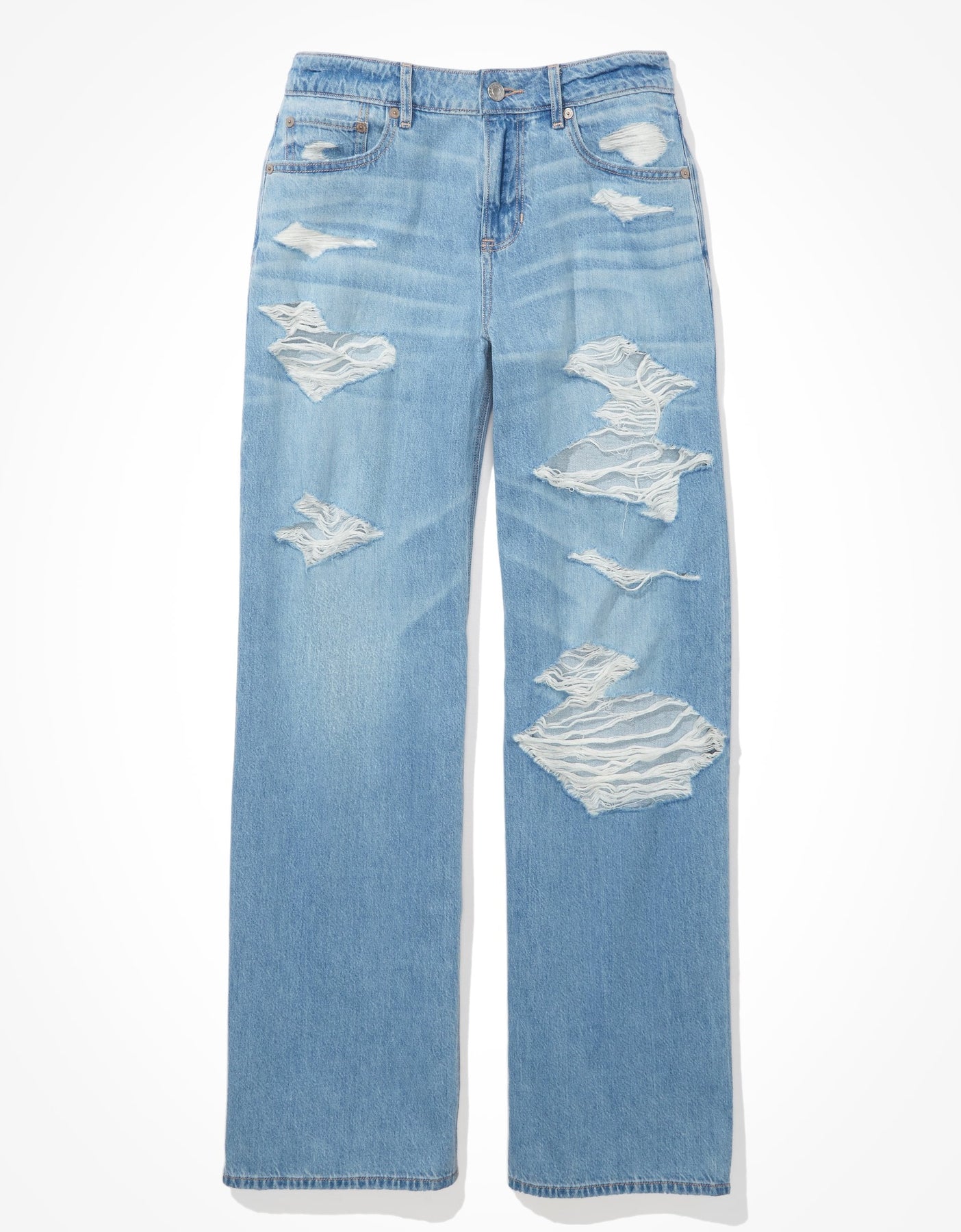 AE zerrissene niedriger Bund Baggy weites Bein Jean