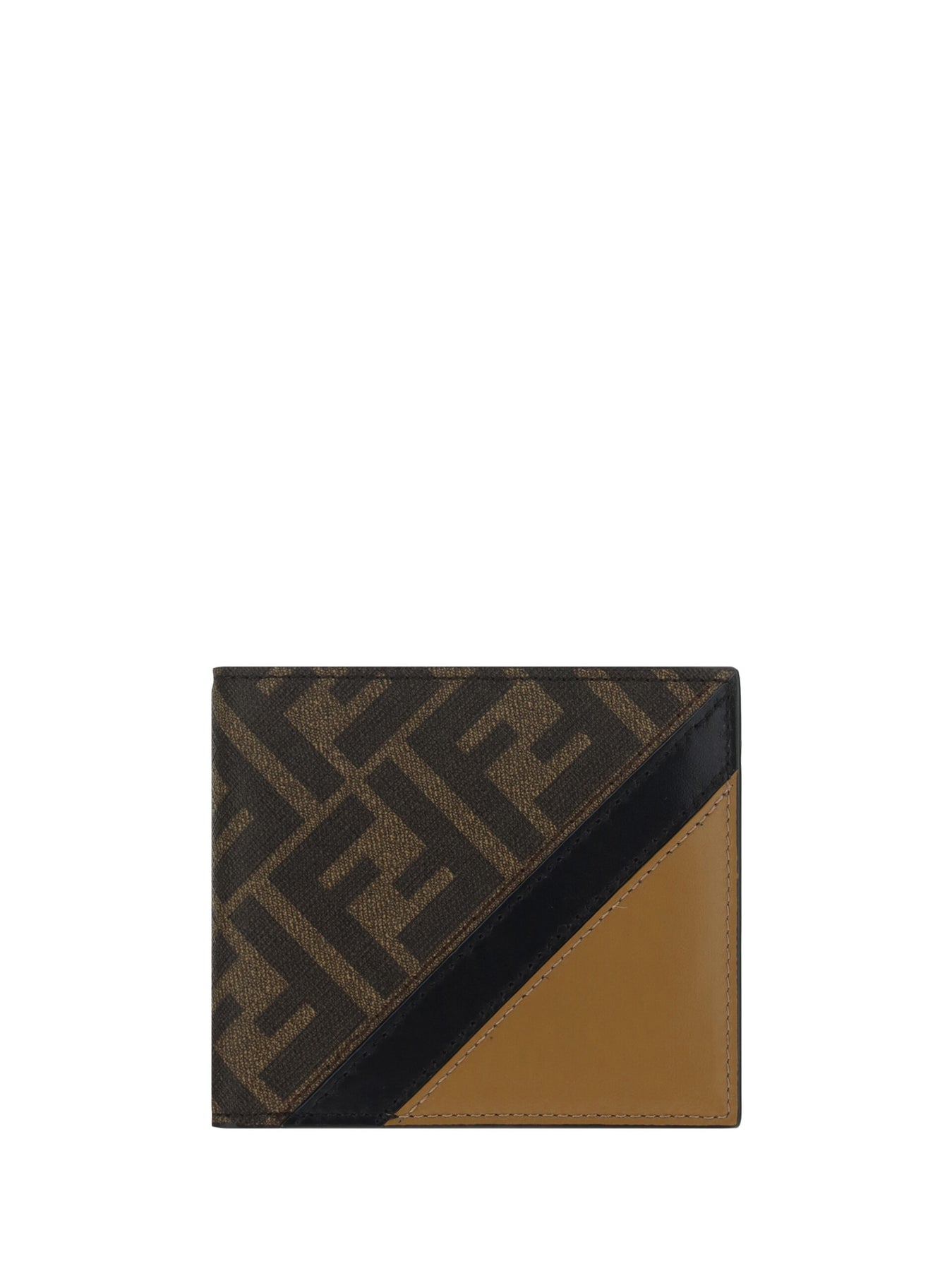 Fendi Portemonnaie aus Stoff und Leder