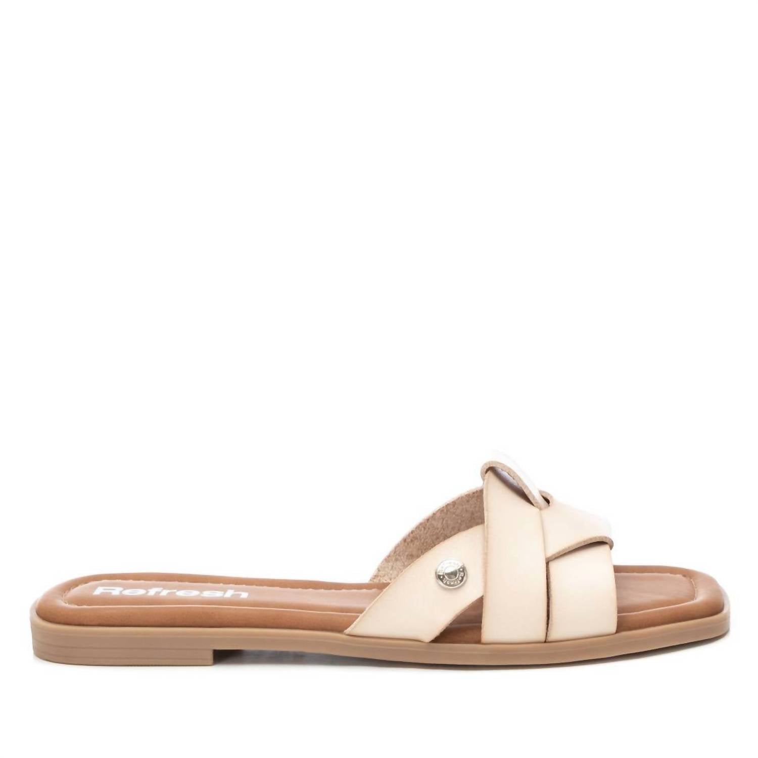 Flache Sandalen für Damen im Eis
