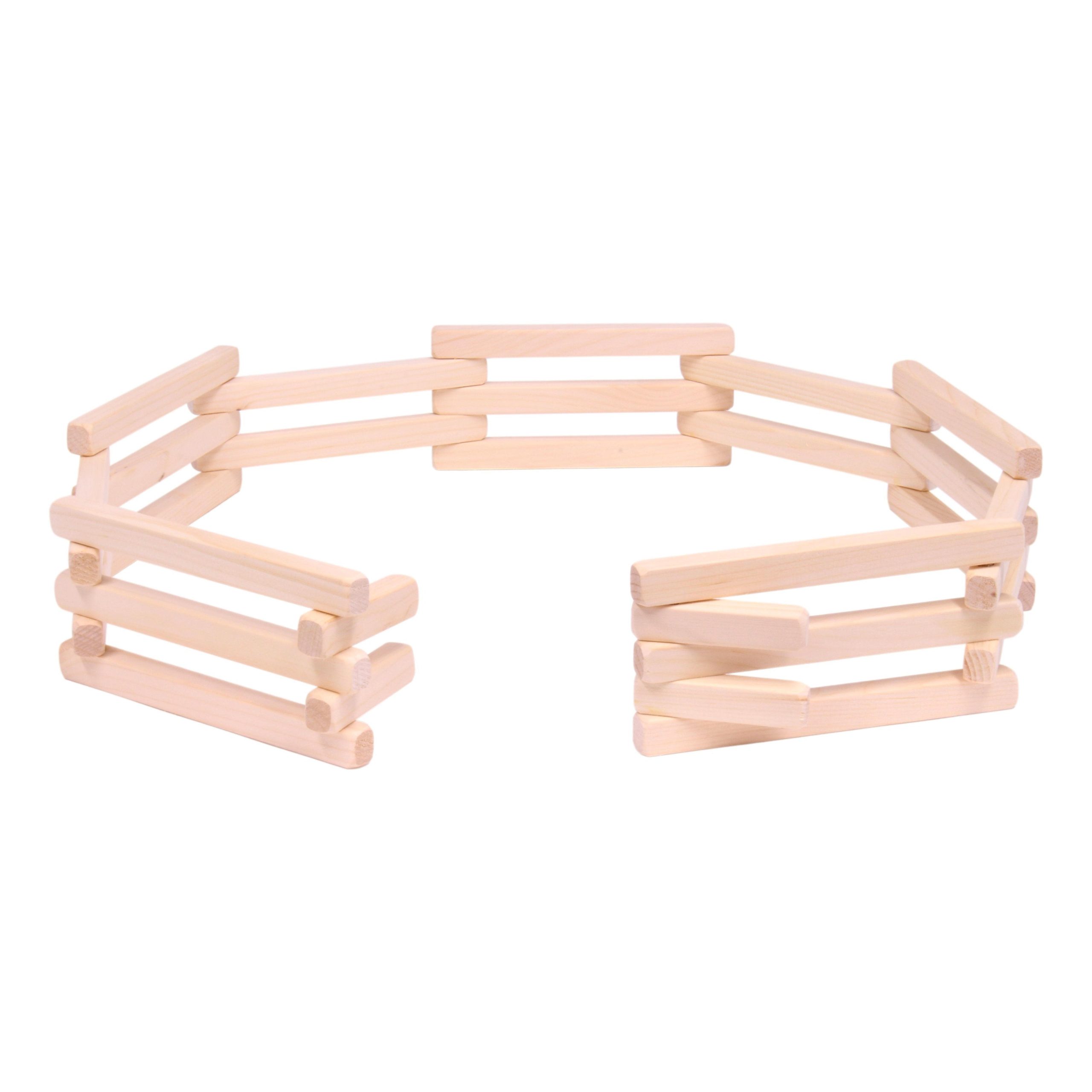 Holz Falten Corral Zaun Spielzeug, 68′′ lang, Amish-Made Qualität