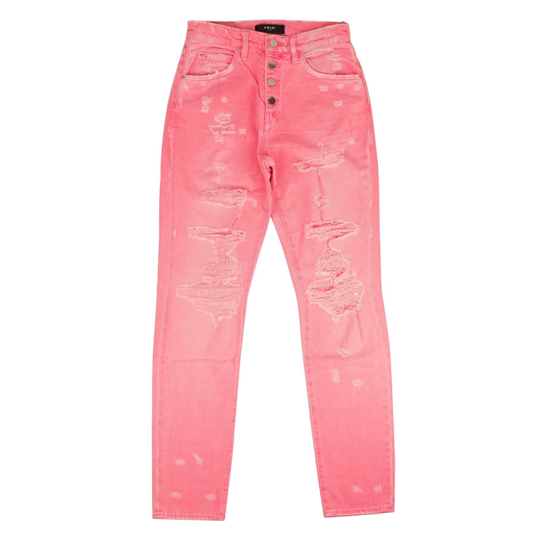 Amiri Slouch Destroyed Jean für Neon Rosa