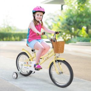 18 Zoll Kinderfahrrad Einstellbares Fahrrad mit Reflektoren und Glocke für Kinder 4-8 Jahre Old-18 Zoll