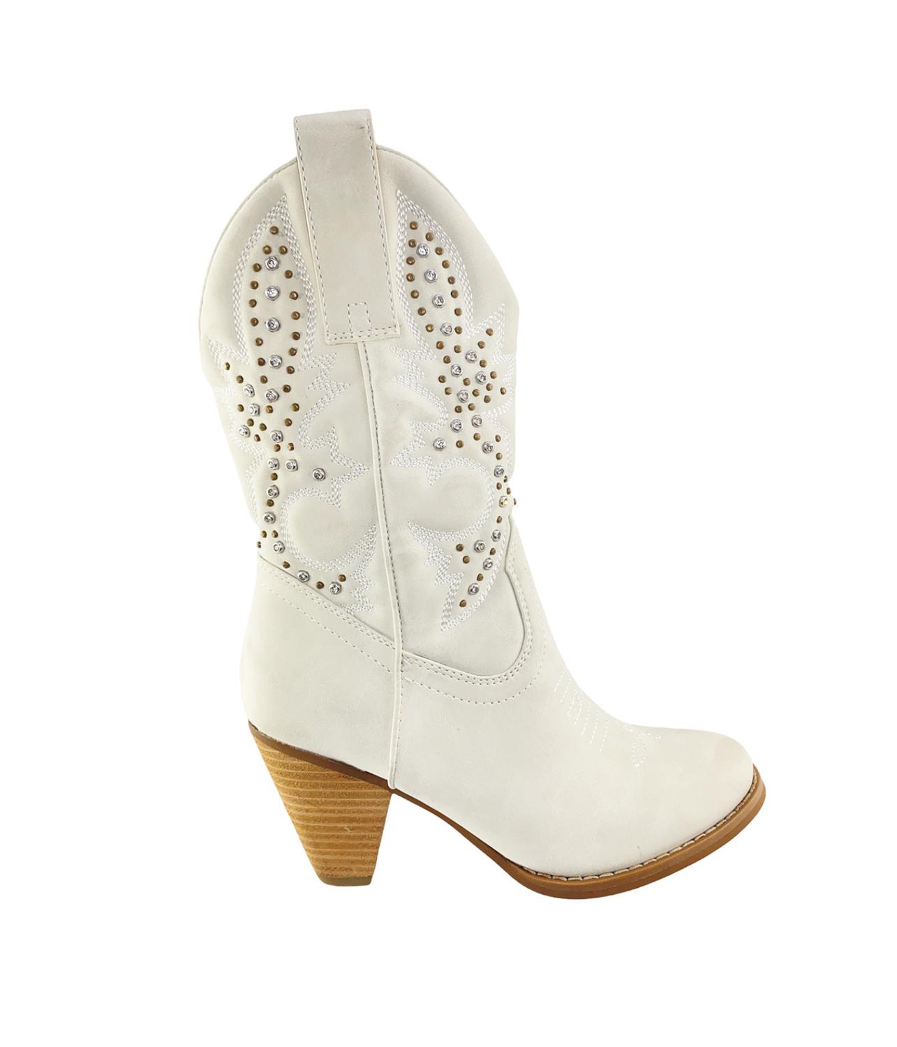 Houston Western Stiefel in Weiß