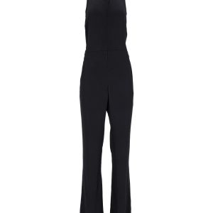 A.L.C. Zurück Ausschnitt Oliv Jumpsuit aus schwarzem Polyester