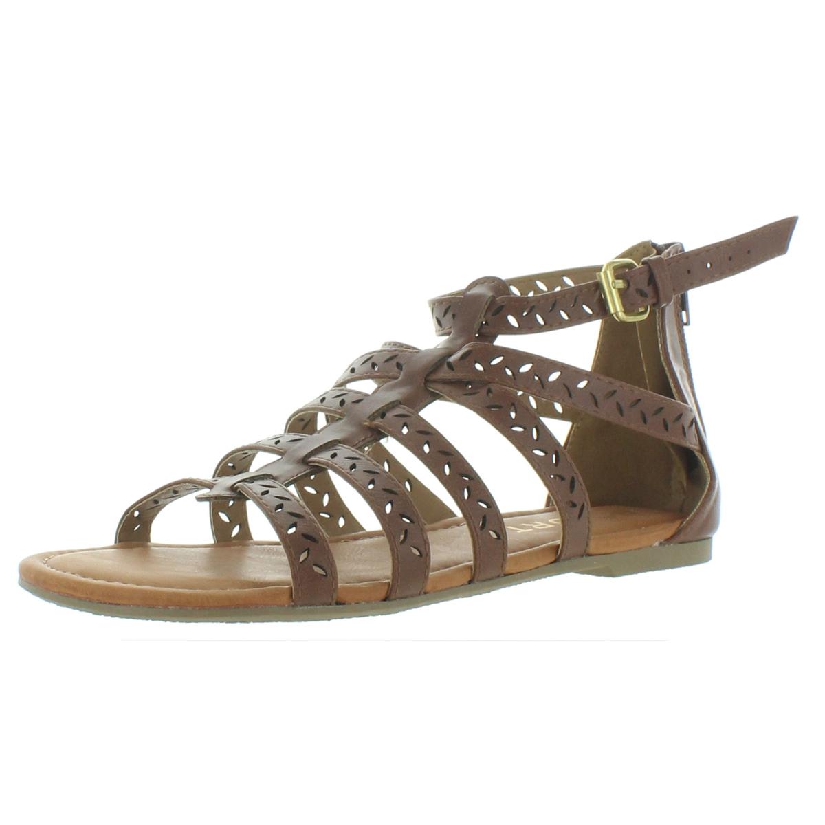 Mädchen Corvin mit Riemchen Flache Gladiator Sandalen