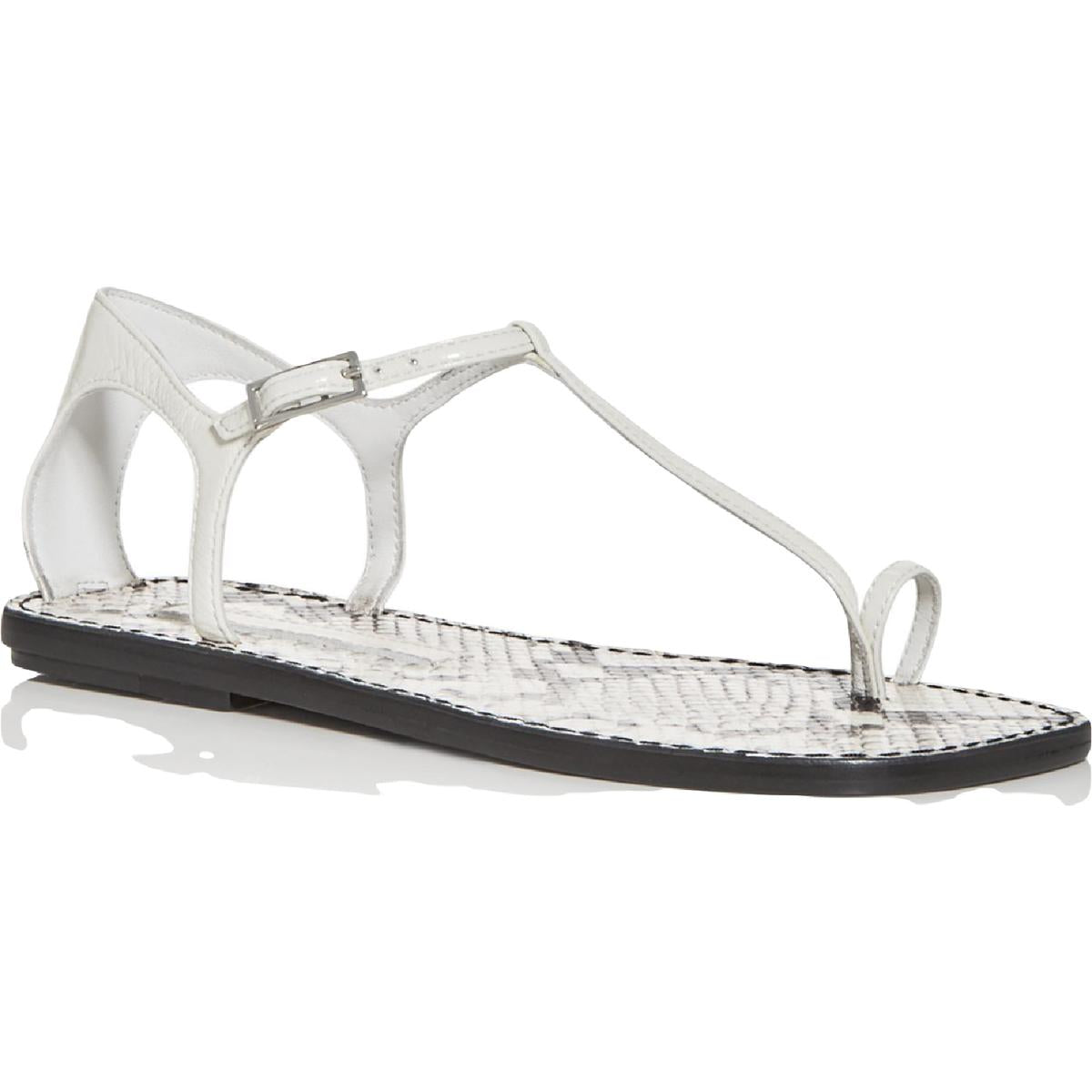 Flache Sandalen aus Leder von Nelson