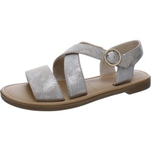 Evan Metallic offene Zehen mit Fersenriemen Sandalen