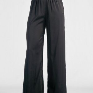 Satin Hose in schwarz