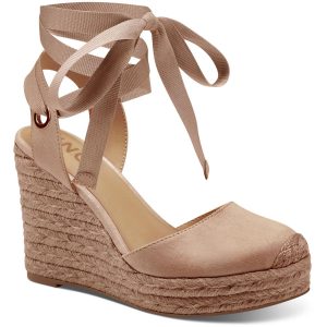 Maisie Faux Wildleder gepolsterte Einlegesohle Keil Sandalen