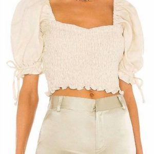 Lisanza Top in Plain Creme 7703549378620