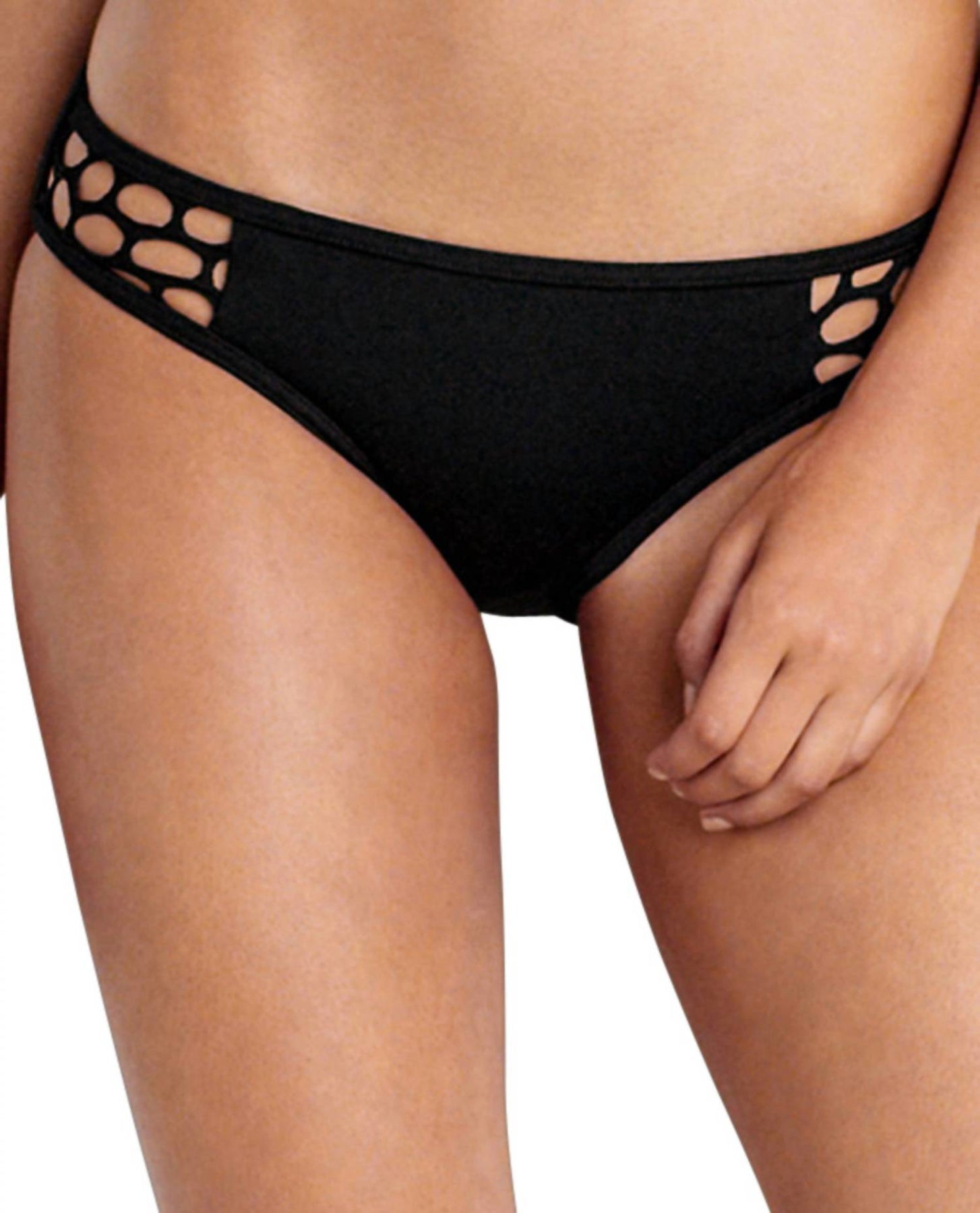 Hipster Bikini Bottom im Meer Schwarz