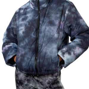 Easton Puffer Jacke im Batikmuster