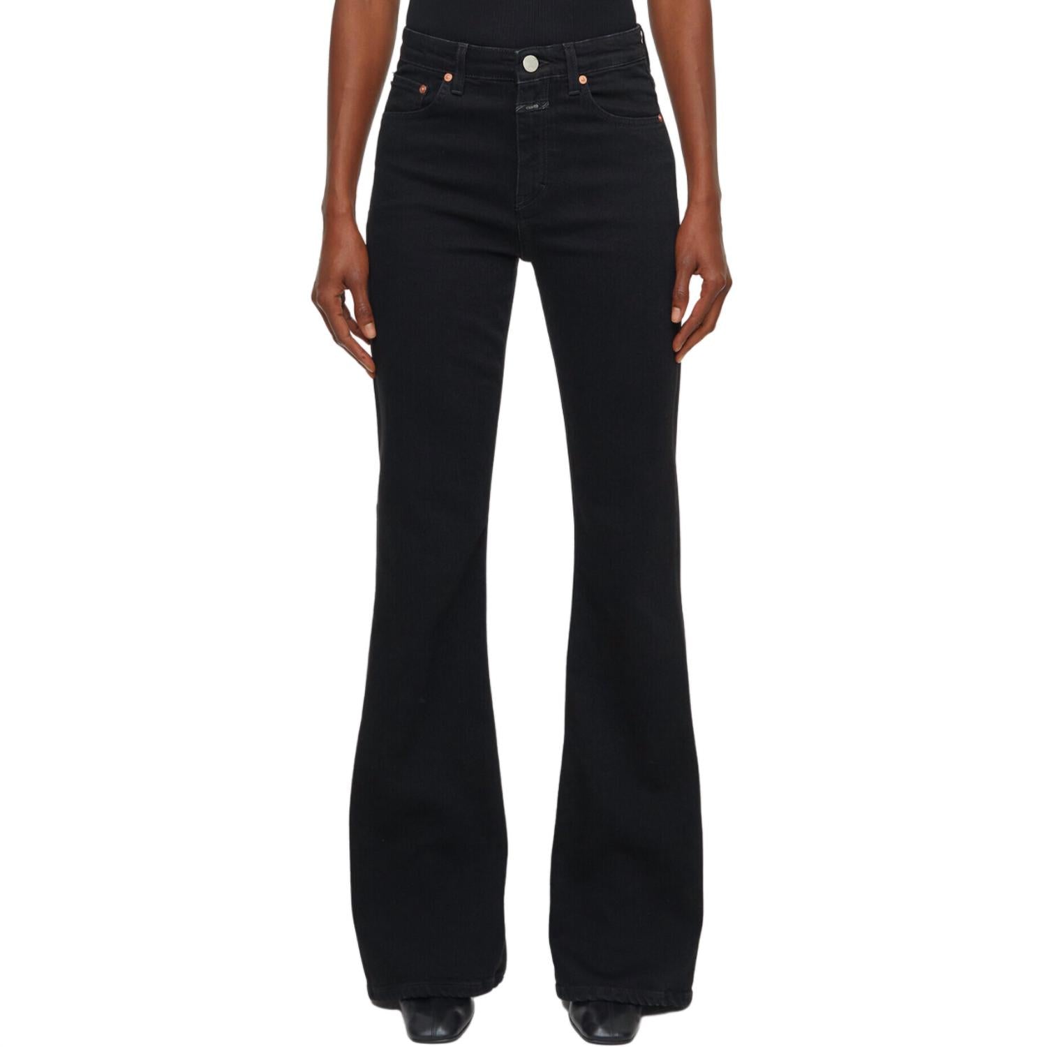 Rawlin Flare Leg Jeans in Dunkelgrau