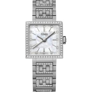 Forever Fendi Square Diamond Armbanduhr 7678401085500