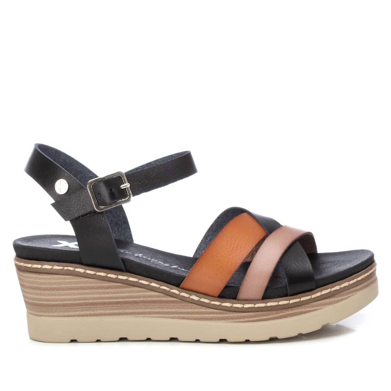 Damen Sandalen in Schwarz – Keilsandalen