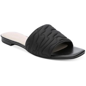 Club 2.0 Leder gesteppte Schiebesandalen
