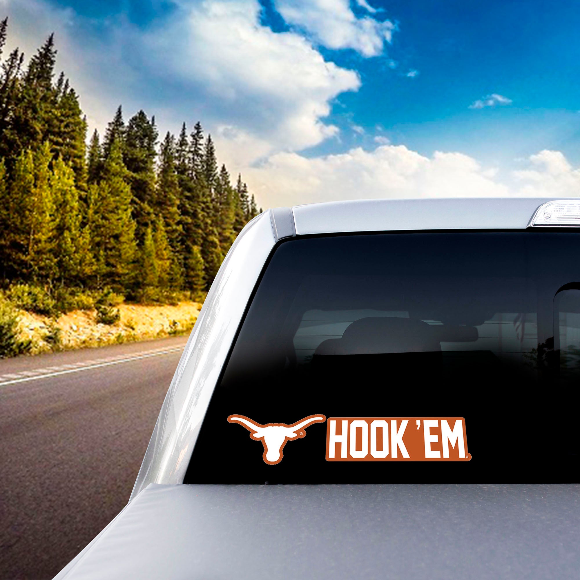 Fanmats Texas Longhorns 2 Stück Team Slogan Aufkleber Aufkleber Set