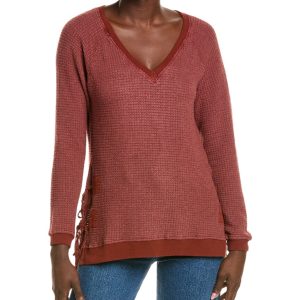 XCVI Dutchman Pullover mit V-Ausschnitt
