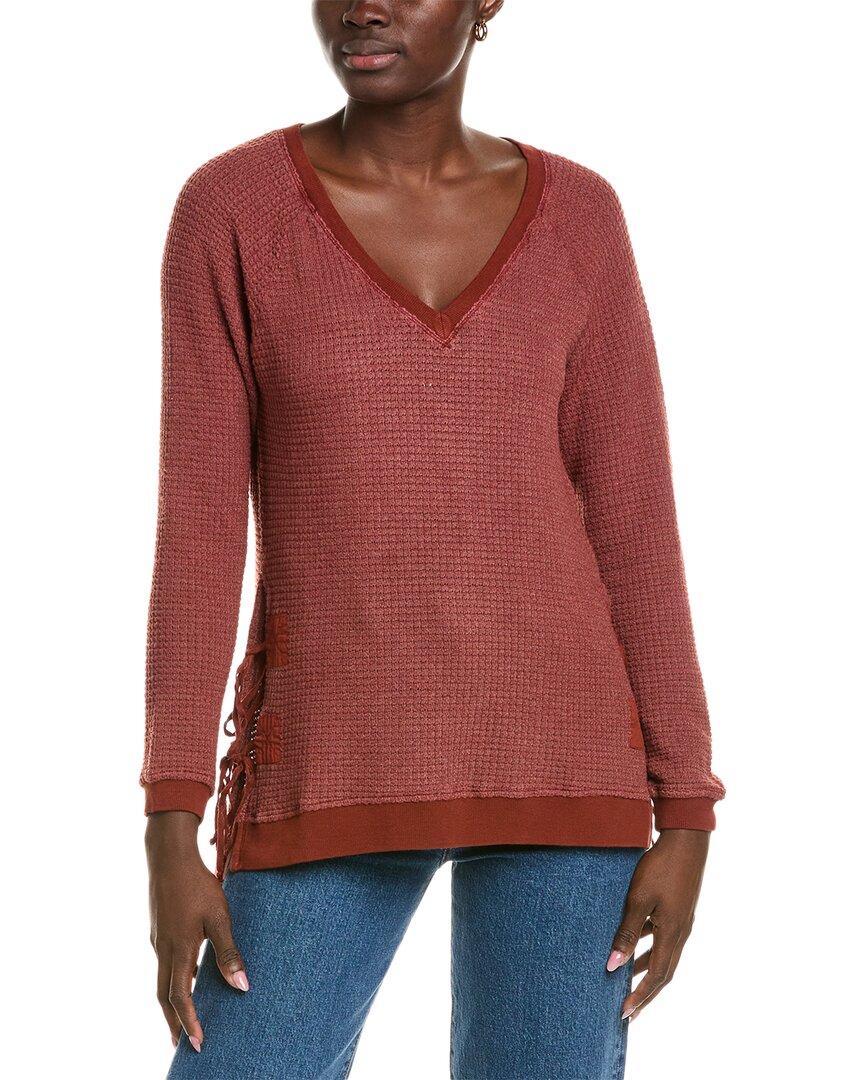 XCVI Dutchman Pullover mit V-Ausschnitt