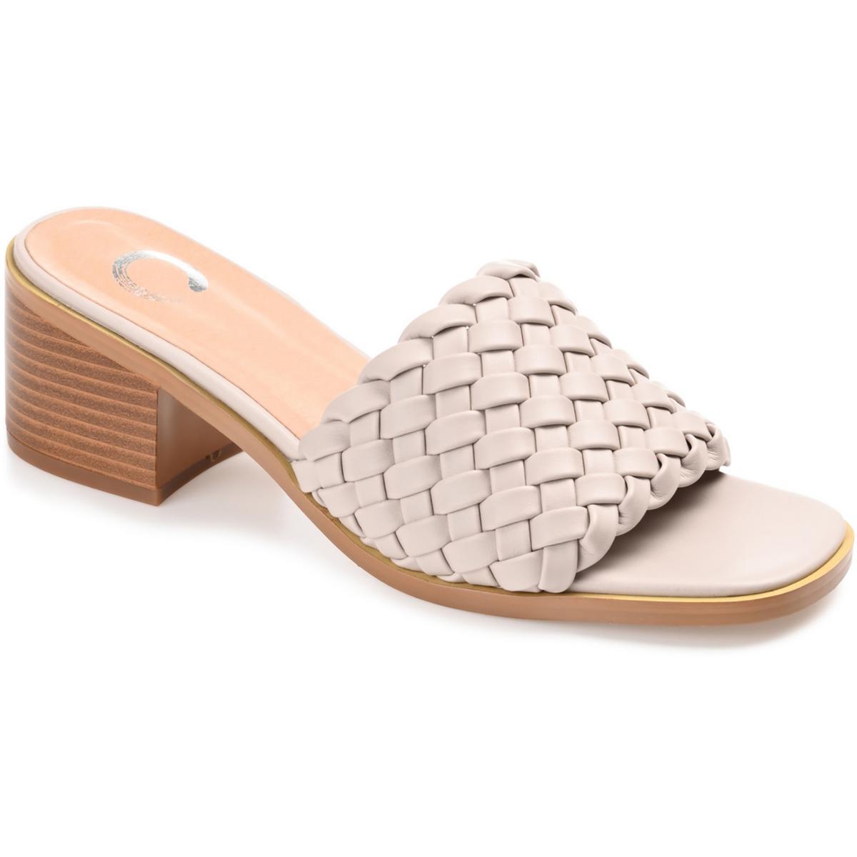 Filycia Kunstleder quadratische Zehe Block Heel
