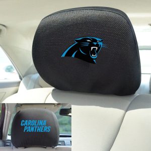 Fanmats Carolina Panthers bestickt Kopf Rest Cover Set – 2 Stück