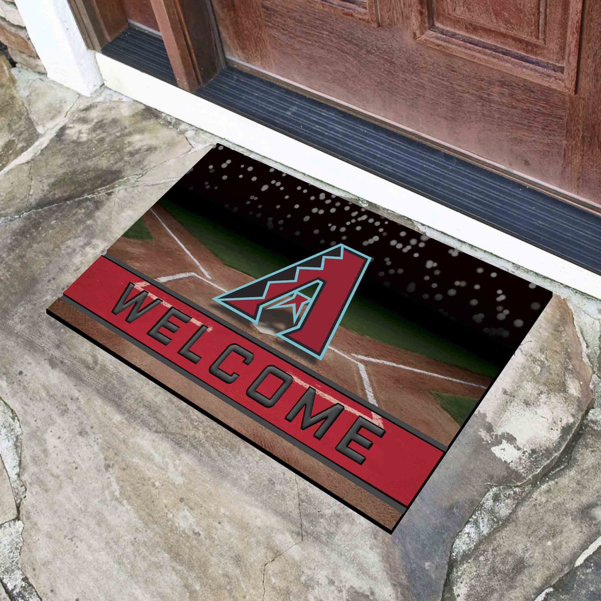 Fanmats Arizona Diamondbacks Gummi-Türmatte – 18′′ x 30′′