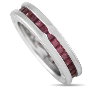 Bvlgari B zero1 18 Karat Weißgold und rosa Turmalin Ring BV29 -012524
