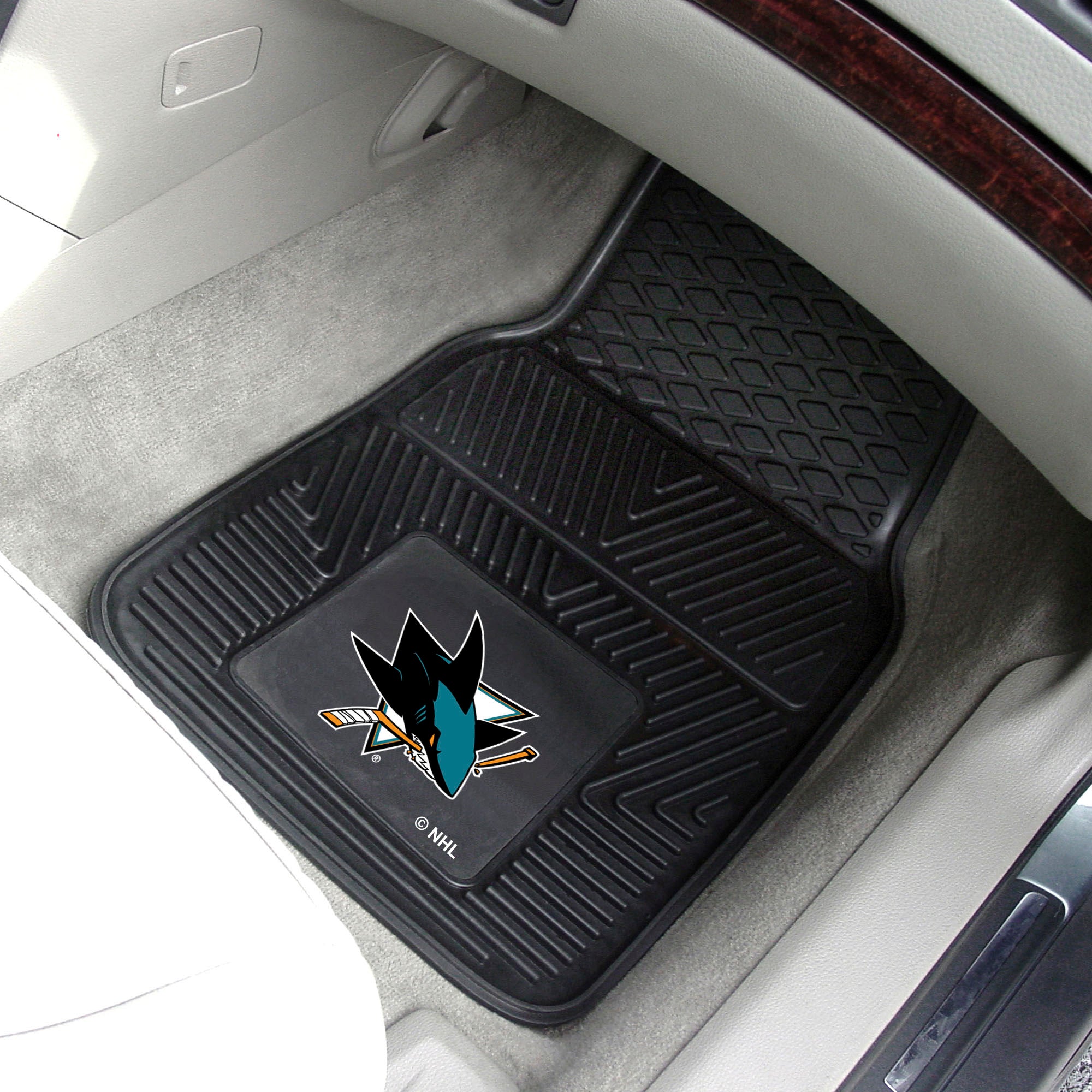 Fanmats San Jose Sharks Heavy Duty Auto Matte Set – 2 Stück