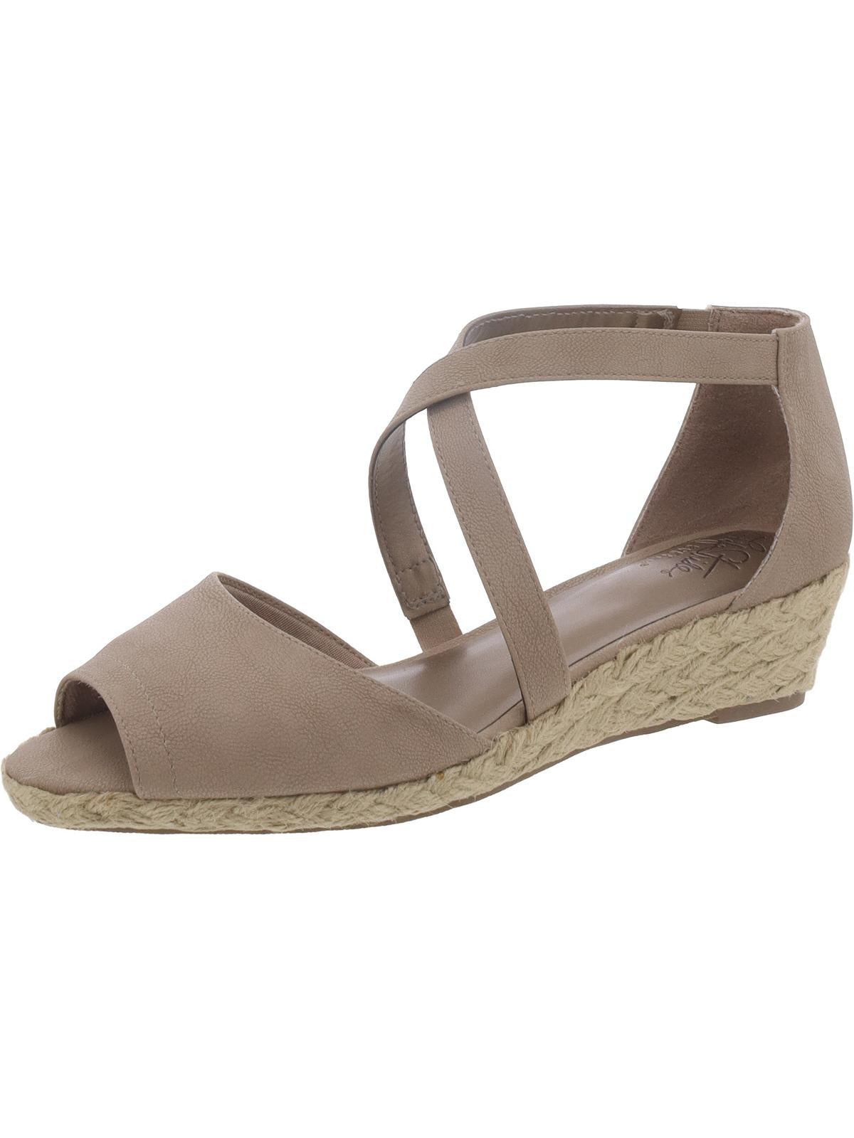 Liason Damen Kunstleder Slip auf Espadrilles