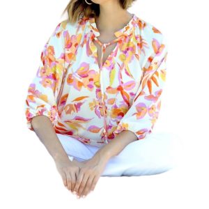 geteilter Hals Bluse in emilia 7703537549372