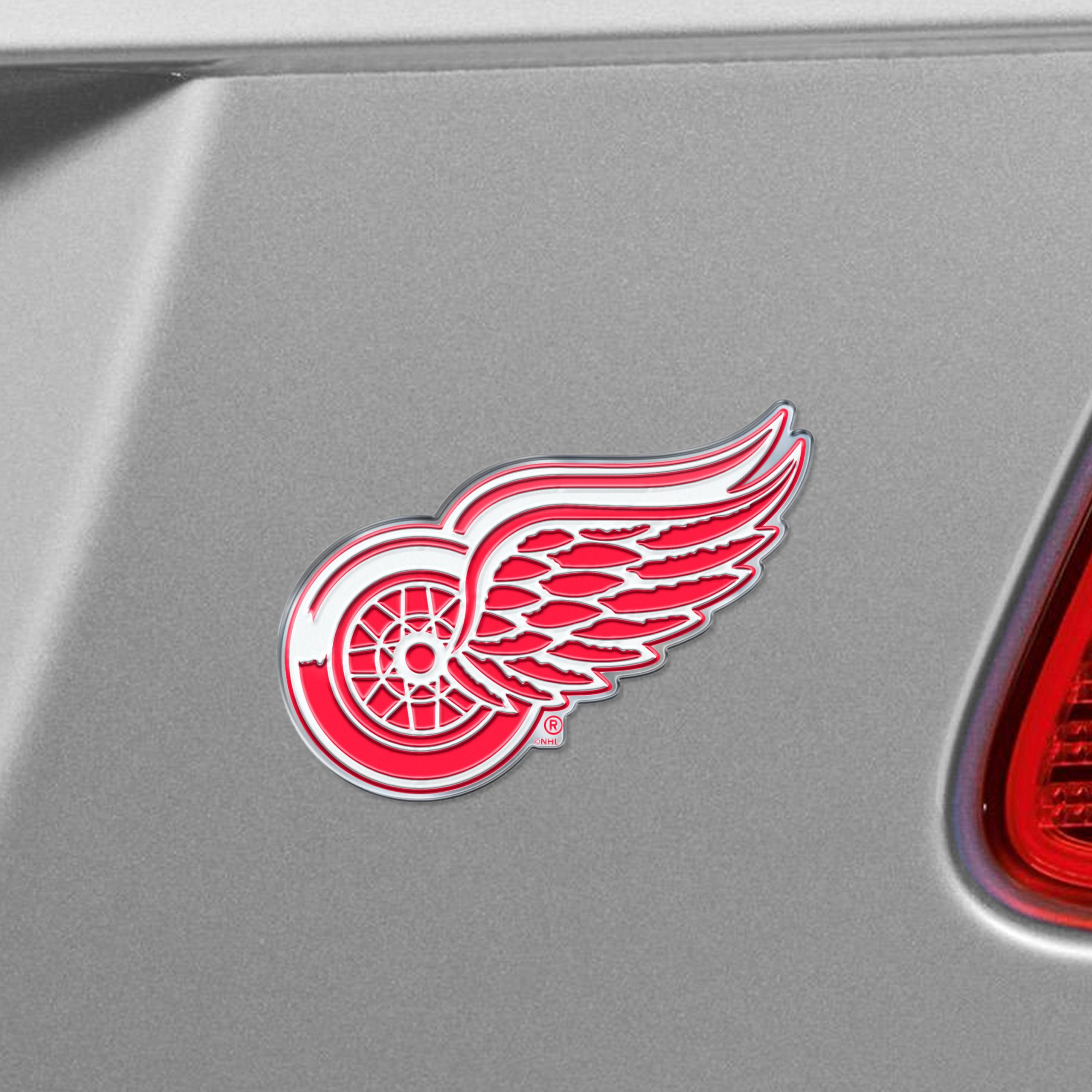 Fanmats Detroit Rot Wings Heavy Duty Aluminium geprägte Farbe Emblem