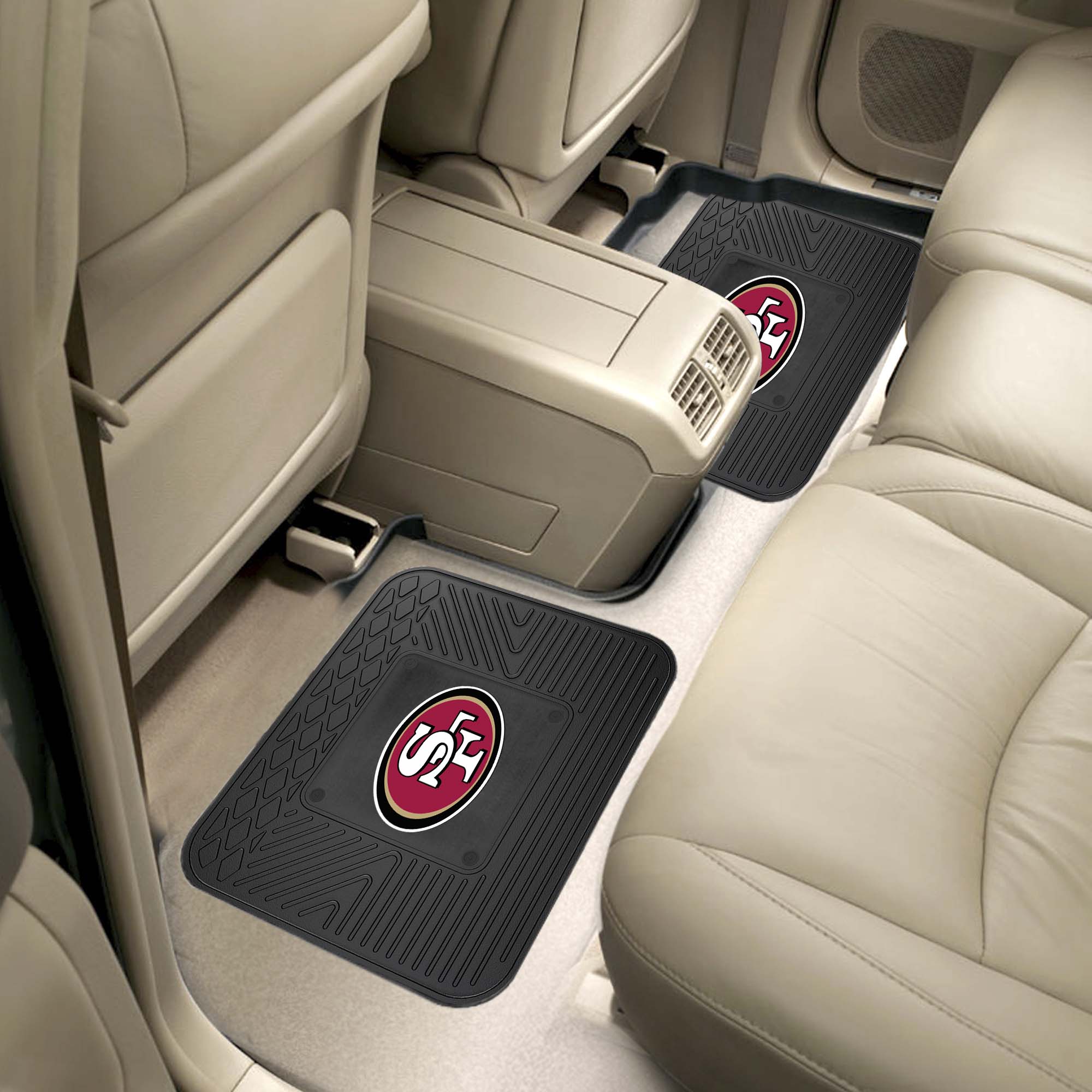 Fanmats San Francisco 49ers Rücksitz Auto Utility Matten – 2 Stück Set