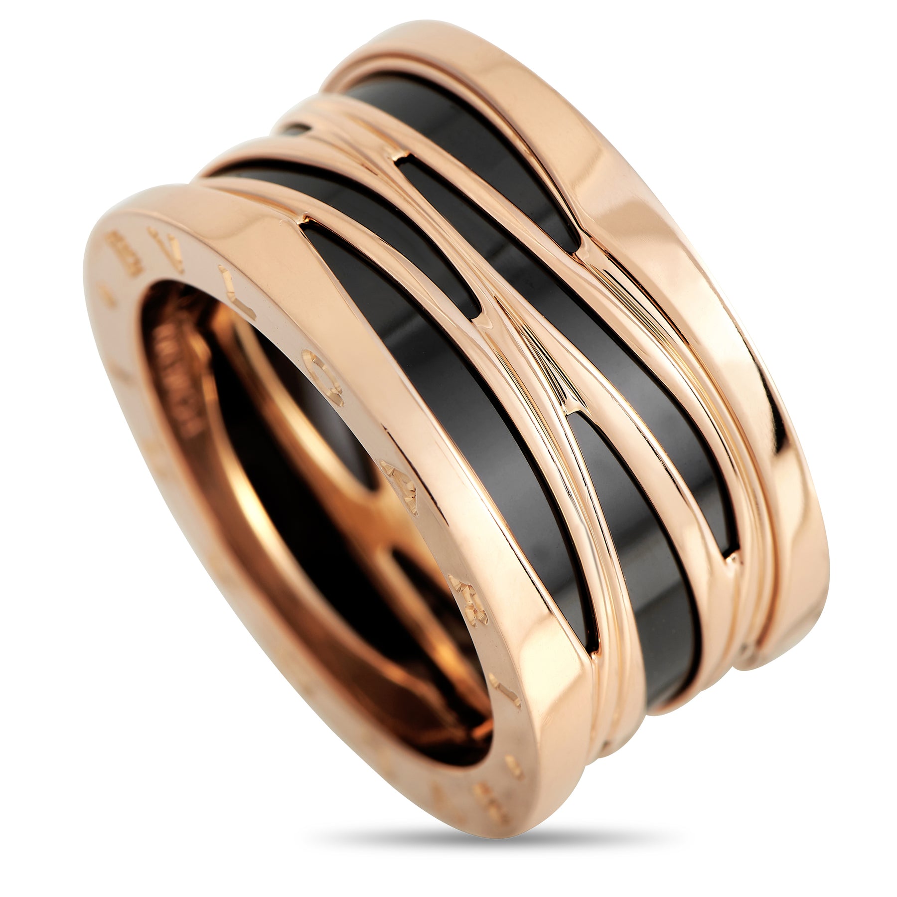 Bvlgari B zero1 18K Roségold Keramik Band Ring BV02 -020824