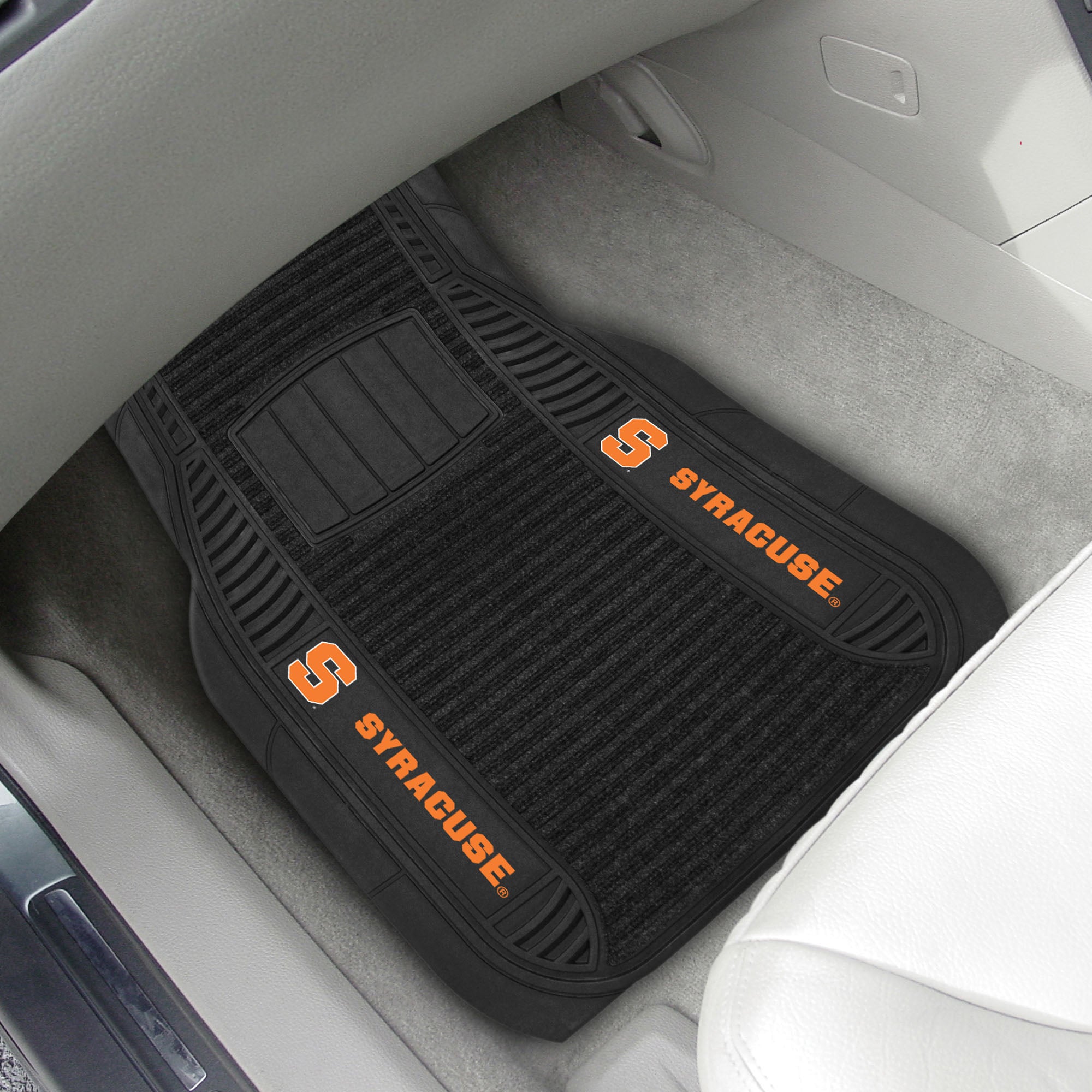 Fanmats Syracuse Orange 2 Stück Deluxe Auto Matte Set