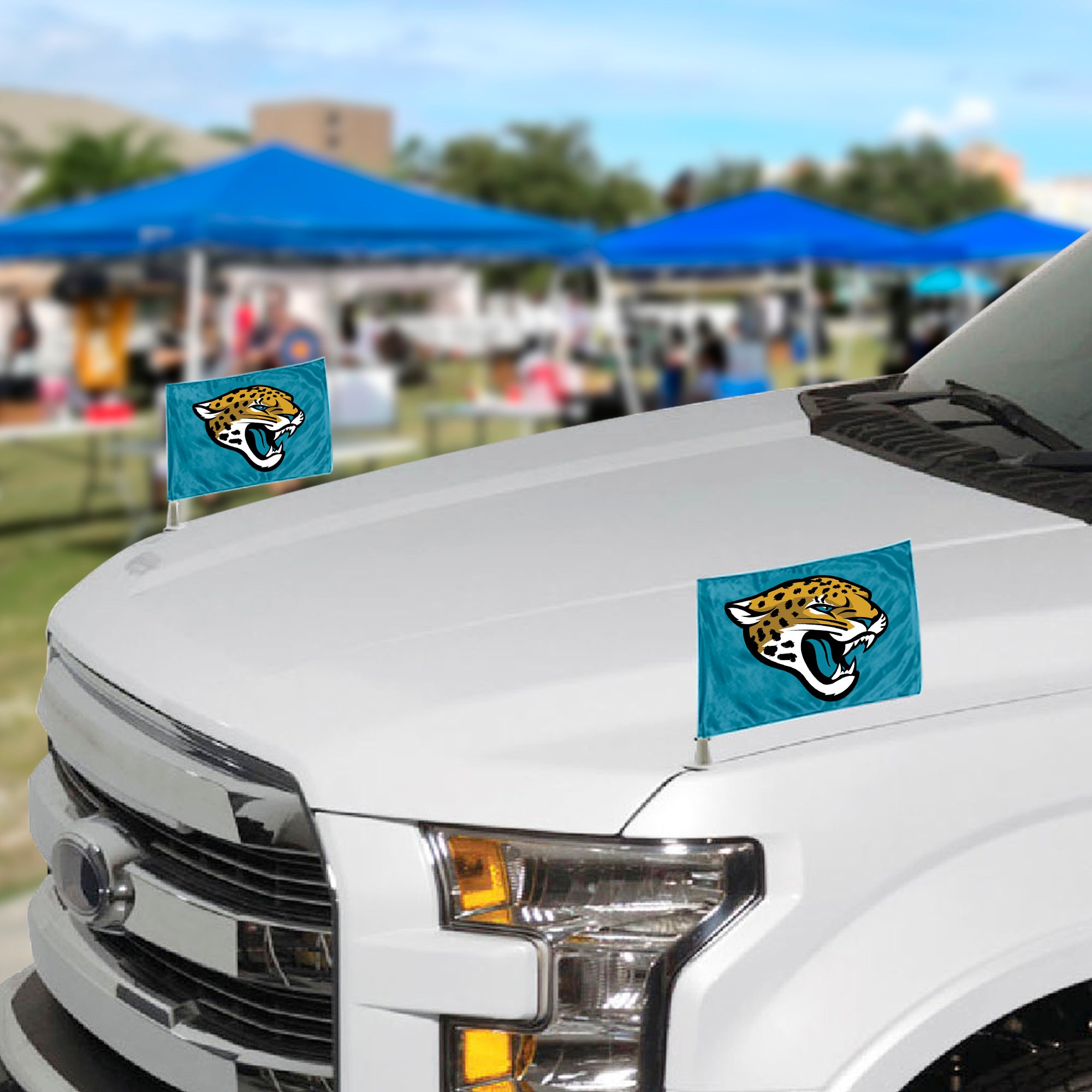 Fanmats Jacksonville Jaguars Ambassador Autoflaggen - 2 Packung Mini Autoflaggen, 4 "X 6"