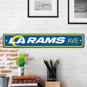 Fanmats los angeles rams Team Farbe Straße Schild 4′′ x 24′′ leicht