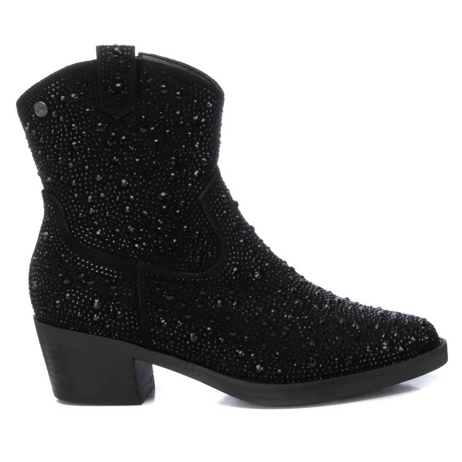 Cowboy Booties für Damen in Schwarz
