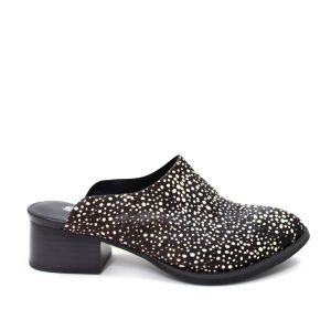 Damen Damsel Hide Mules in Schwarz
