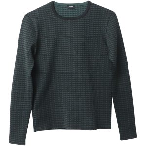 Jil Sander bedruckter Pullover aus grünem Polyester 7766690037820