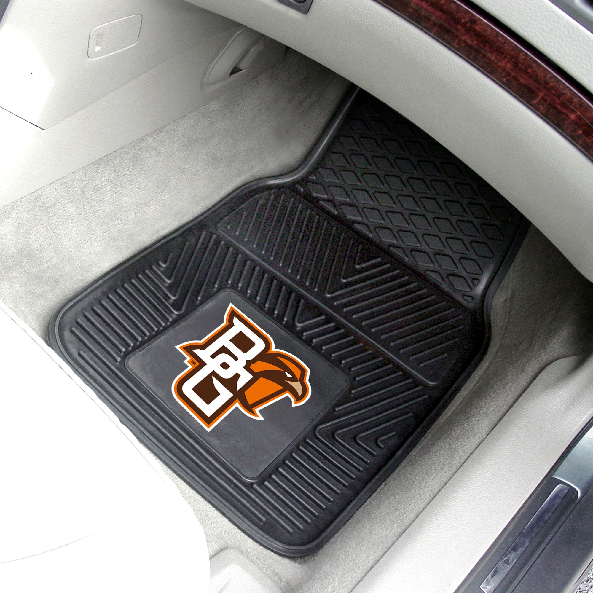Fanmats Bowling Grün Falcons Heavy Duty Auto Matte Set – 2 Stück