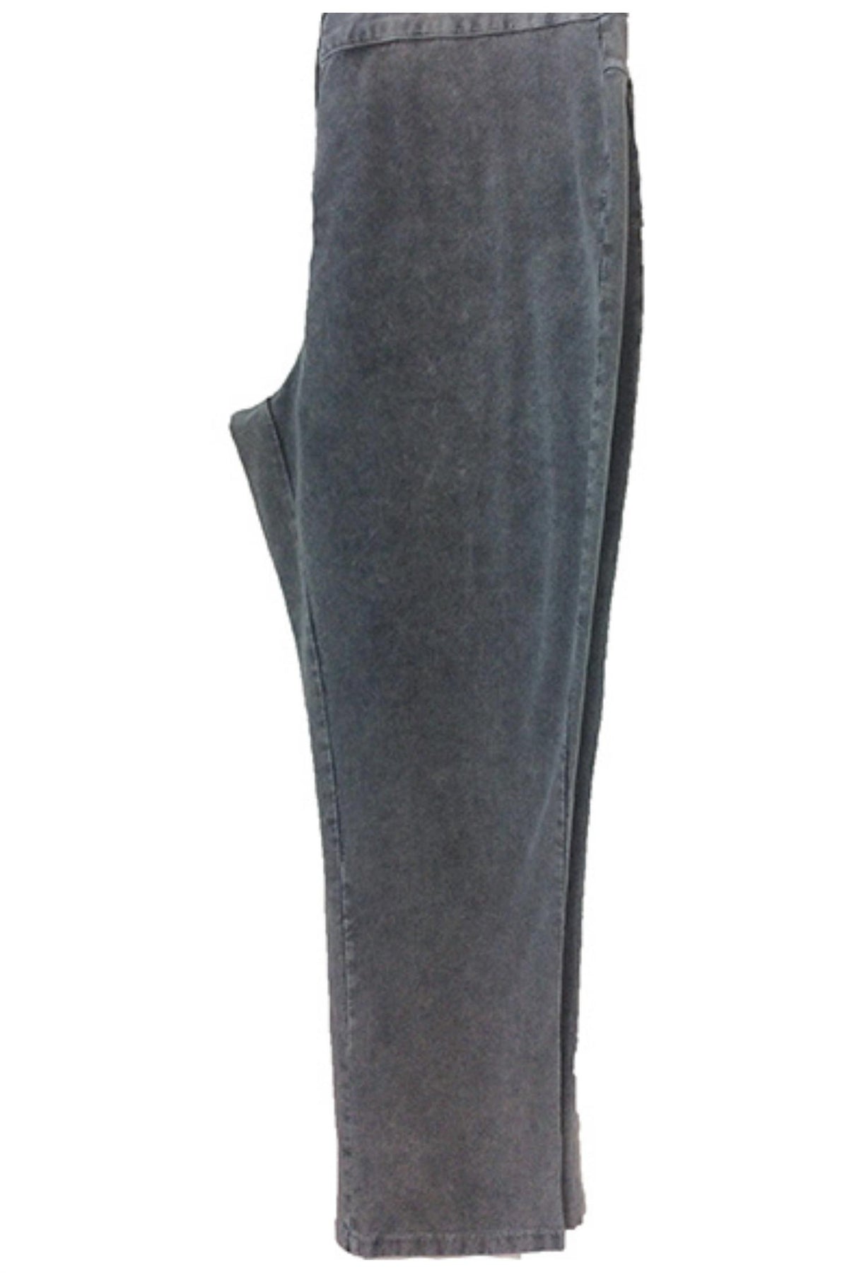 Hohe taillierte Hose in Anthrazit