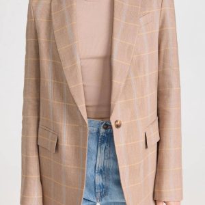 Donovan Jacke in tawny plaid