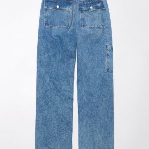 AE Dreamy Drape Stretch High-Waisted Baggy Cargo Jogger Jean