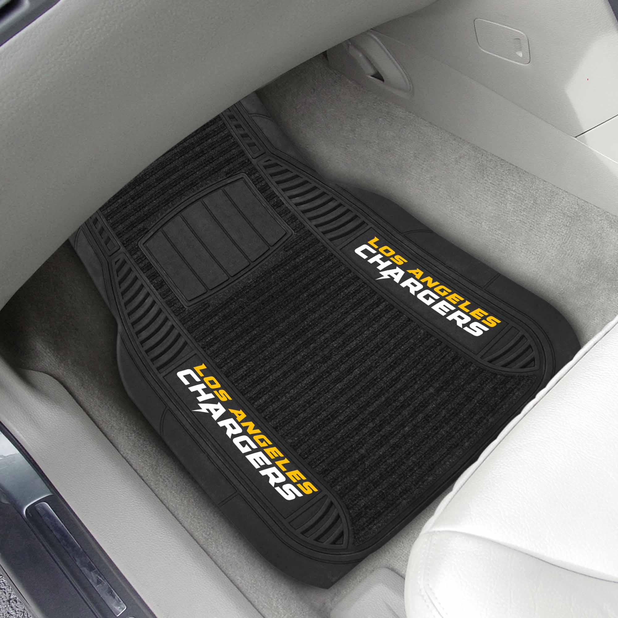 Fanmats Los Angeles Ladegeräte 2 Stück Deluxe Auto Matte Set