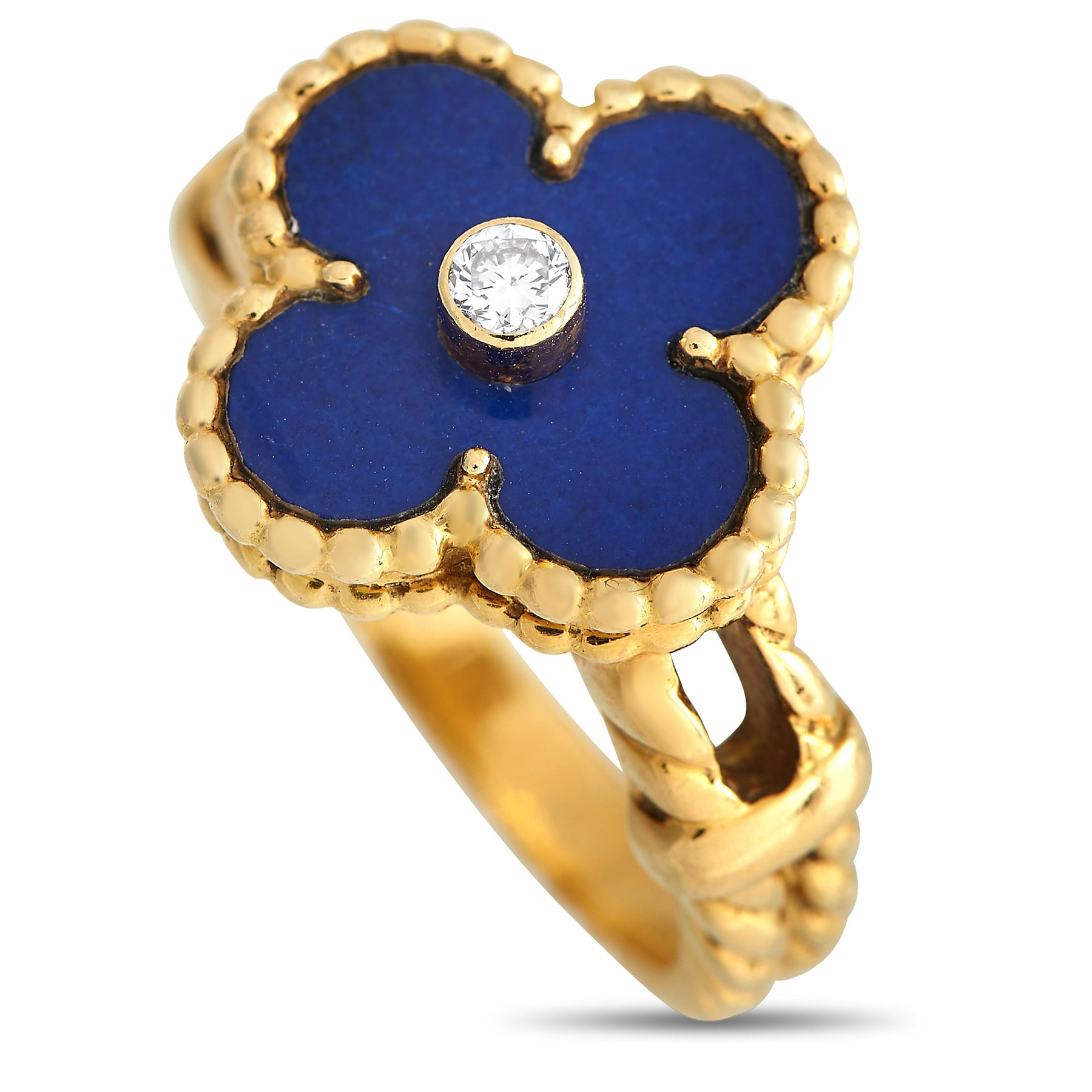 Van Cleef & Arpels Alhambra Diamant und Lapislazuli Ring VC08 -030824