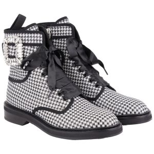 Roger Vivier Viv Rangers Strass Lederstiefelwaren