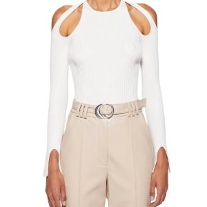 isabella ausgeschnitten top in macchiato 7703537745980
