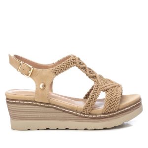 Damen Keilsandalen in beige 7703563075644